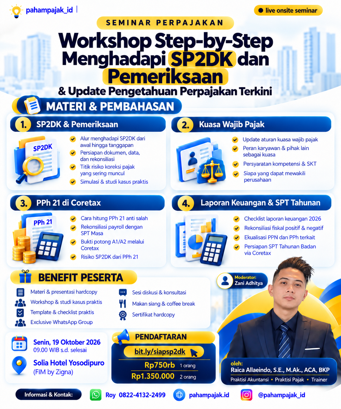 Seminar Perpajakan Solo: Workshop Menghadapi SP2DK dan Pemeriksaan Akhir Tahun
